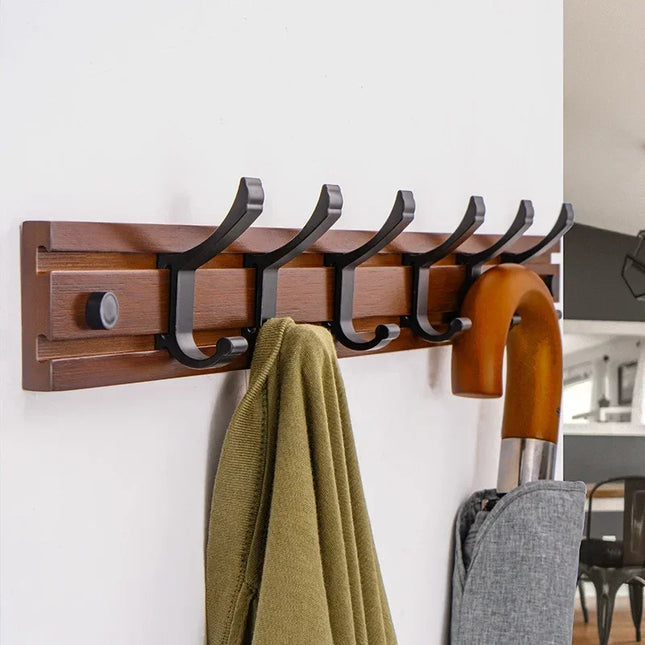 Fashion Style Bedroom Furniture Coat Rack Clothes Hanger Hooks Living Room Closet Bamboo Hat Racks Coat Hanger Wall Hook