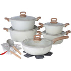 15 Pieces White / Over Five-piece Set