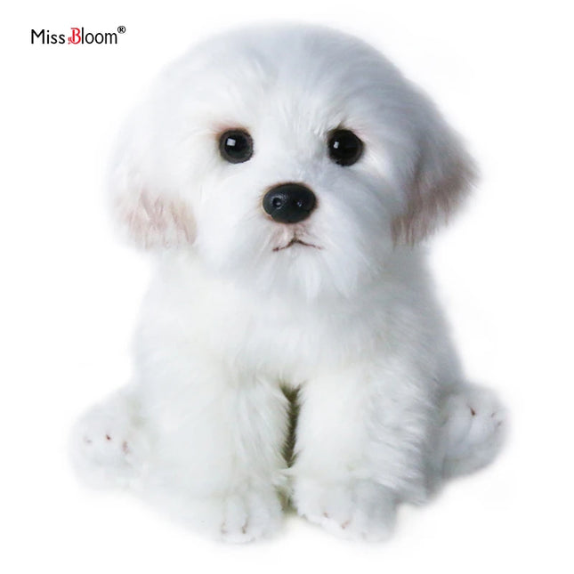 Dog Dolls Plush Toy Cute Simulation Pets Fluffy Baby Birthday Gifts