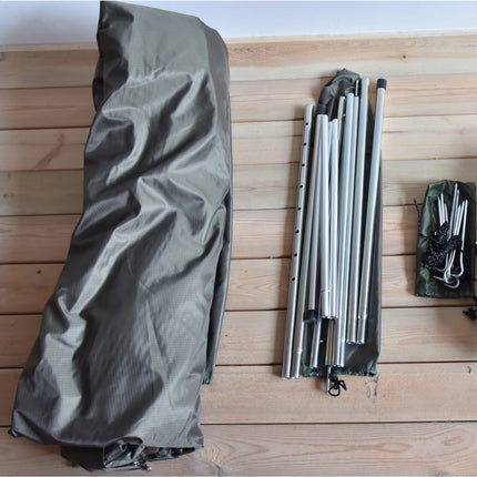 Tomshoo Flame-retardant Pyramid Hot Tent Outdoor Camping Waterproof Teepee Tent 1Person Tipi Tent Winter Stove Tent w Snow Skirt