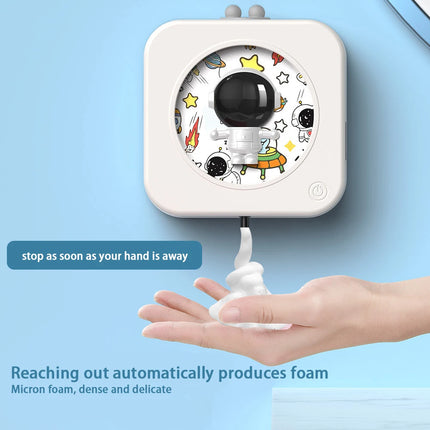 Smart Automatic Sensor Wall-Mounted Astronaut Soap Dispenser - Touchless Foam & Liquid Soap Dispenser For Bathroom Kitchen/Home
