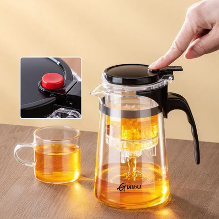 Tea Pot One-button Filtering Tea Separation Kettle Tea Coffee Maker
