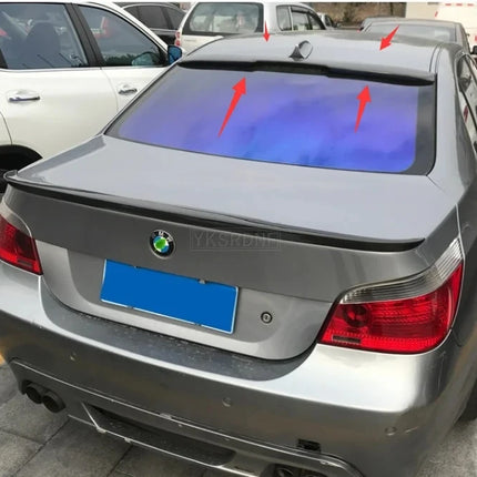 Glossy Black /Carbon Fiber Look Car Rear Trunk Spoiler Lip PSM Style Rear Wing Spoiler For BMW E60 M5 CONVERTIBLE 2004-2009