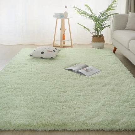 Fluffy Cream White Sheepskin Rug for Bedroom and Living Room Decor - Silk Wool Rugs  Rugs
