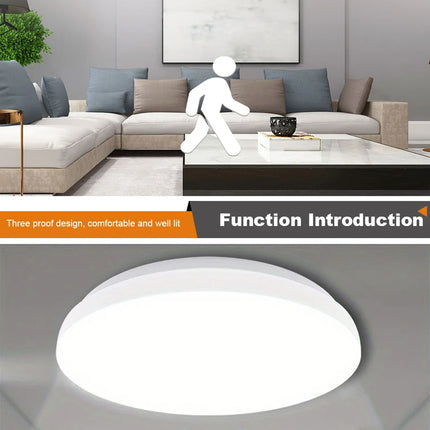 Led Ceiling Lamp With Motion Sensor 12W 24W Smart Home Lighting Led Ceiling Light Fixtures For Entrance Balcony Corridor 85-265V