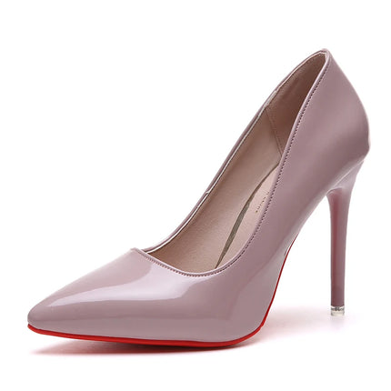 Plus size 34-43 Women's pointed high heels PU dress Wedding high heels Zapatos Mujer Women's high heels