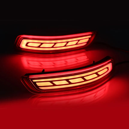 2Pcs LED Rear Bumper Reflector Lamp Driving Warning Light Brake Stop Light Turn Signal Light For Toyota Corolla Altis 2014-2018