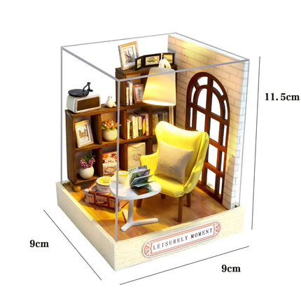 Miniature Dollhouse Kit 3D Puzzle Furniture Assembly Model Doll House education,