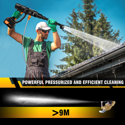 Brushless 21V Electric High Pressure Washer Cordless Efficient Car Garden