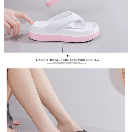 Woman flip flops Popular Design Shoes 2024 trend Casual Platform Sandals non-slip Outdoor slippers Unique features Flat sandals