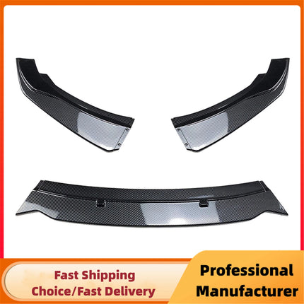 For BMW F20 F21 1-Series 116i 118i 120i 2011-2019 Car Front Bumper Spoiler Lip 3Pcs PP Bumper Canard Lip Splitter