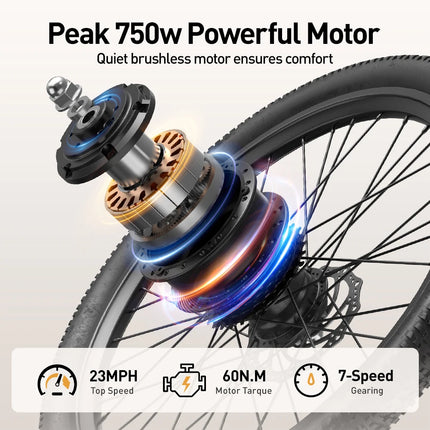 Ebike Step Through Electric Bikebike Pedal Assist Motor Two Seat Electric Bike 400W Motor 13AH Batter Ebike