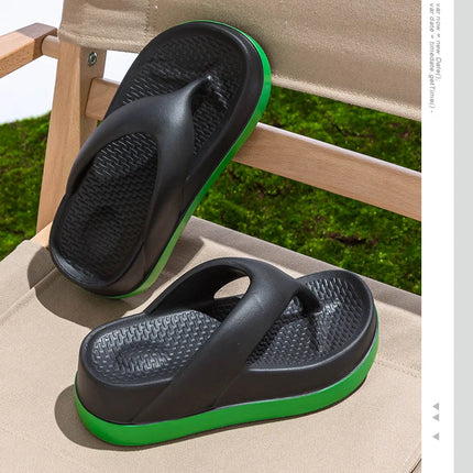 Woman flip flops Popular Design Shoes 2024 trend Casual Platform Sandals non-slip Outdoor slippers Unique features Flat sandals