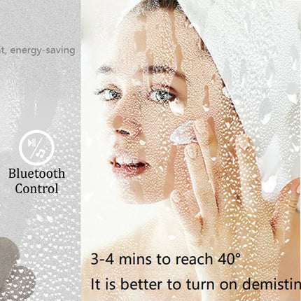 LED Bathroom Mirror 800mm Round Wall Mirror Bluetooth Colour Dimmable Front+Backlit Anti-fog Memory Time Temperature Display