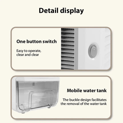 Air Dehumidifier 72W Home Dehumidifier portable dehumidifier Tank capacity 2000ML Air Dryer For Home Bedroom Office Kitchen Drye