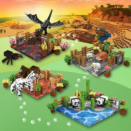 My 3D World Magnetic Building Blocks, Zoo Series Children's DIY Magnetic