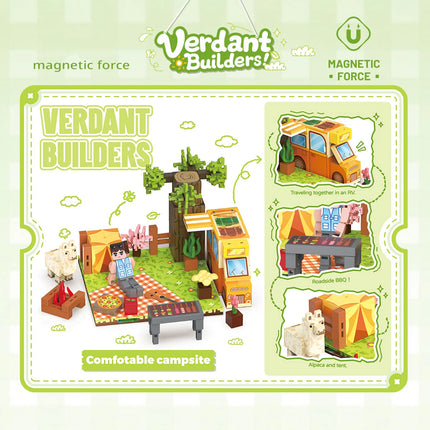 World Magnetic Building Blocks Animal Scene, a STEM toy for kids to learn and build,