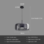 Dia 38cm-Smoky gray / Warm white