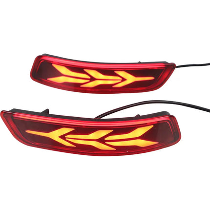 2Pcs LED Rear Bumper Reflector Lamp Driving Warning Light Brake Stop Light Turn Signal Light For Toyota Corolla Altis 2014-2018