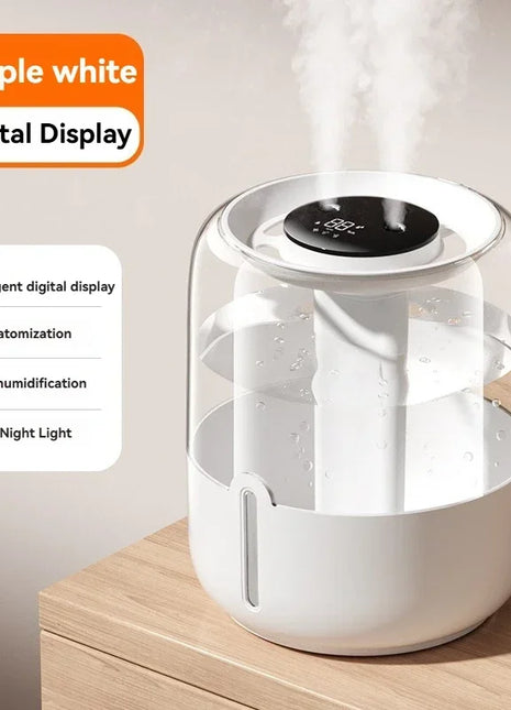 6.8L large capacity humidifier USB Double spray Home dormitory office bedroom desktop with small night light
