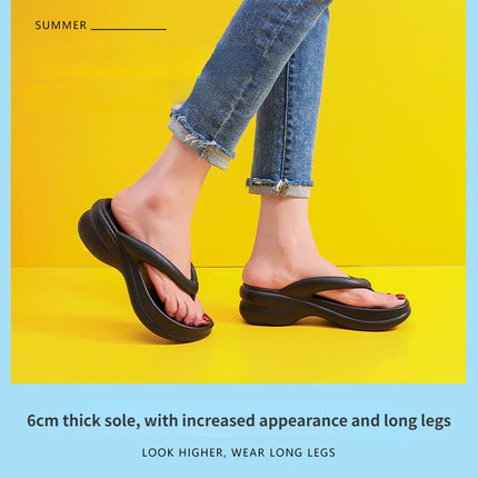 Woman House Slipper Wedges Cloud Sandals Summer Soft Flip Flops Beach Slides Home Garden Shoe Outdoor Ladies Female Girls