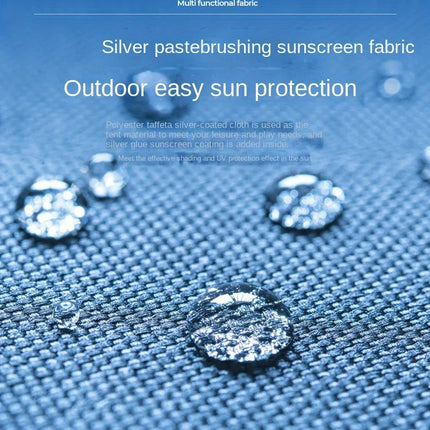 Beach tent sun and rain protection, quick opening construction, three ventilated and spacious outdoor camping tents