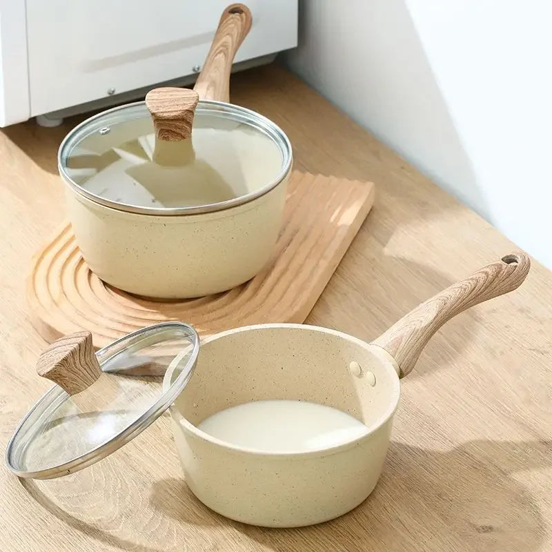 Frying Pan Maifan Wooden Handle.