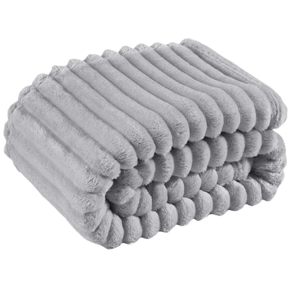 Household Living Room Bedroom Soft Blanket Solid Color Cozy Smooth Quilt