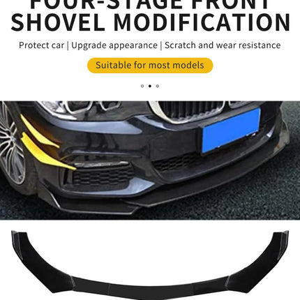 5PCS Adjustable ABS Front Universal Bumper Separator Body Kit Duck Lip Splitter For Volkswagen For BMW For Audi For Honda