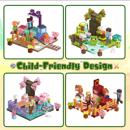 World Magnetic Building Blocks Animal Scene, a STEM toy for kids to learn and build,