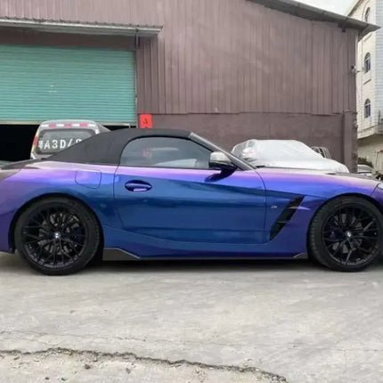 For BMW Z4 G29 2019 2020 2021 2022 2023 2024 Real Forged Carbon Fiber Side Skirts Aprons Extension Lip Body Kits