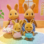 Brown Rabbit Family