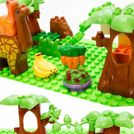 40PCS Dinosaur Valley Building Blocks Set Large Particle Animal Dinosaur World