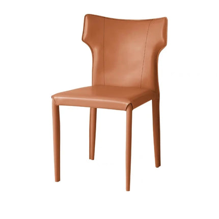 Leather Meeting Sedentary Dining Chair Luxury Backrest Comfortable Simple Dining Chair Hotel Restaurant Cadeiras Home Furniture