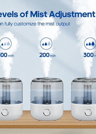 KINSCOTER 3L Air Humidifier Professional Large Capacity Home Humidifier Plant Mist Aroma Diffuser with Remote Control Timer