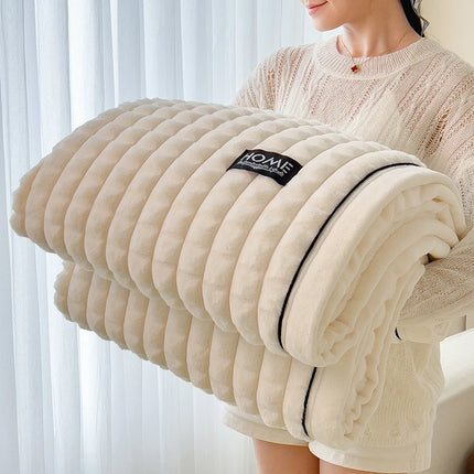 Blankets New Golden Mink Fleece Blanket Multifunctional Cover Sofas Four Seasons Blanket