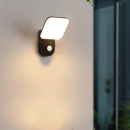 Wall Lamp Outdoor Garden Waterproof Illuminate Porch Light Home Courtyard Rotatable Lamps for Room Decor Sensor LED Lights