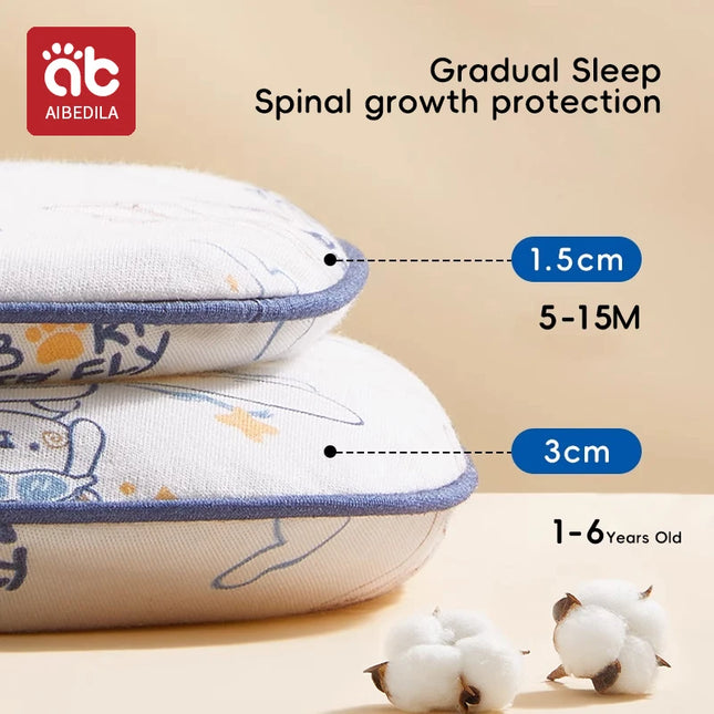AIBEDILA Newborn Comfort Pillows almohada With Hand Grab Aid Sleep Pillows Machine Washable Silicone Staged Grow Up Baby Pillow