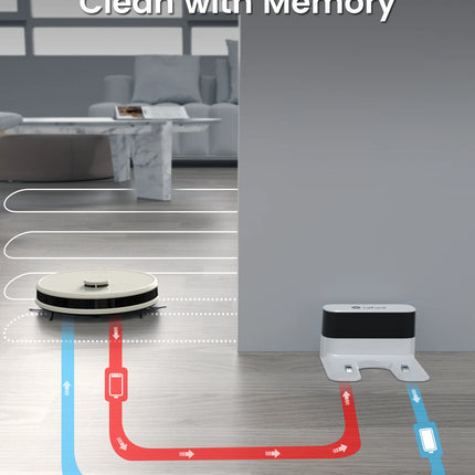 LEFANT M1 Robot Vacuum Cleaner with Mop,Lidar navigation (LDS), 4000Pa, 4000 mAh Battery, App/Alexa Control,Ideal for Hard Floor