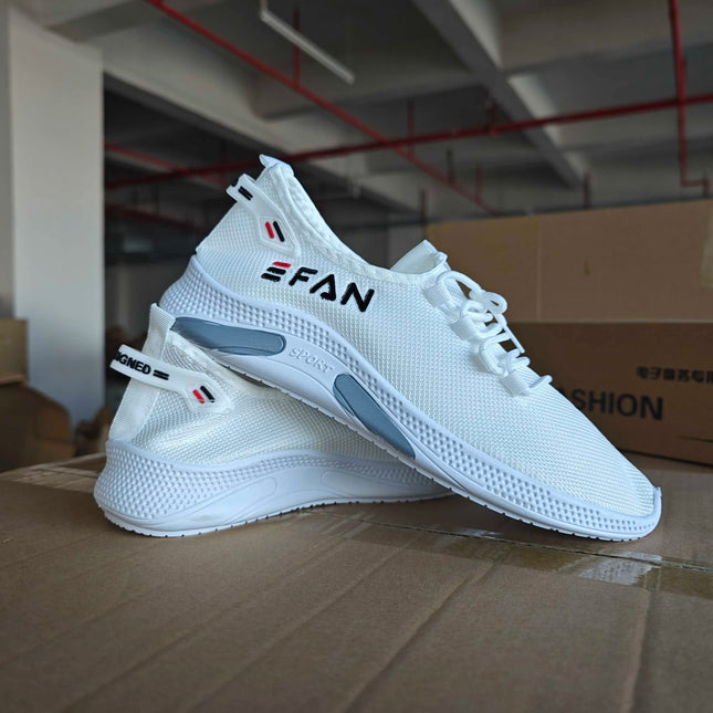 Spring White Casual Shoes Breathable Non-slip Walking Sneakers