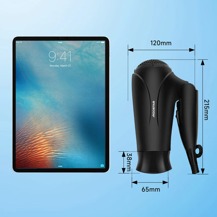 Aigostar Ionic Hair Dryer, Travel Hair Dryer with Foldable Handle,