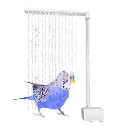 Parrot Shower Cage Bird Bath Fountain with Shower Head Convenient Automatic Pet Pool Toy for Budgies Lovebirds Parakeet Bathing