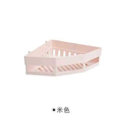 Bathroom Shelf Punch-free Wall Mounted Shampoo Storage Rack For Holder Square Aluminum Bath