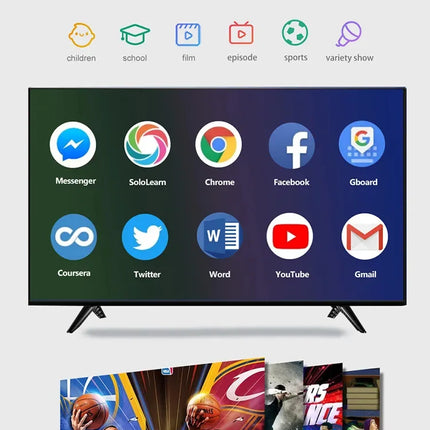 Factory smart tv 35 45 46 50 55 60 65 75 85 100inch television remote control smart tv 4k ultra hd tv