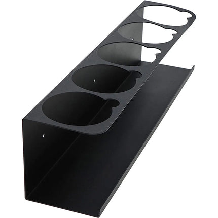 Five Cans Wall-Mounted Steel Aerosol Spray Can Holder Rack Organizer for Garage and Workspace