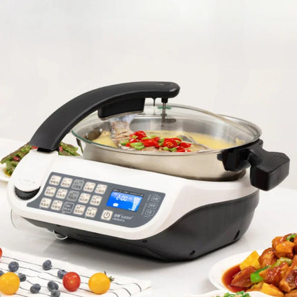 Intelligent cooking robot Large capacity household kitchen Multifunctional cooking machine No oil fume Automatic cooking pot