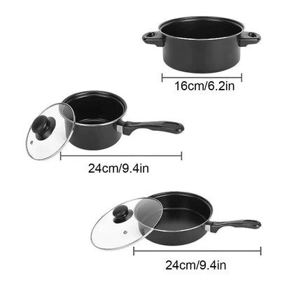 Cooking Pot Set Non Stick Deep Frying Pan Multifunctional Milk Pot Maifan Stone Frying Pan Kitchen Cookware