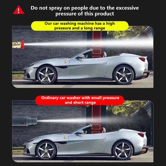 High Pressure Cleaner Washer 20000mAh 50BAR Rechargeable Car Wash Gun Foam