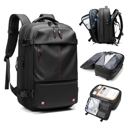 Travel Men 17 inch Laptop Backpack vacuum compression