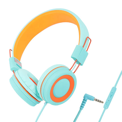 Wired Children'S Headphones Stereo Sound Headset Kids Earphone with Mic Music Headset for Girls Boy Gifts